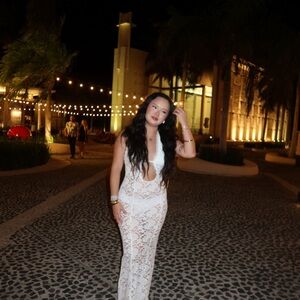 Elegant White Lace Dress